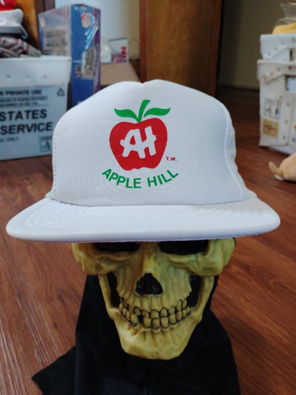 Vintage Apple Hill Snap Trucker Hat Cap